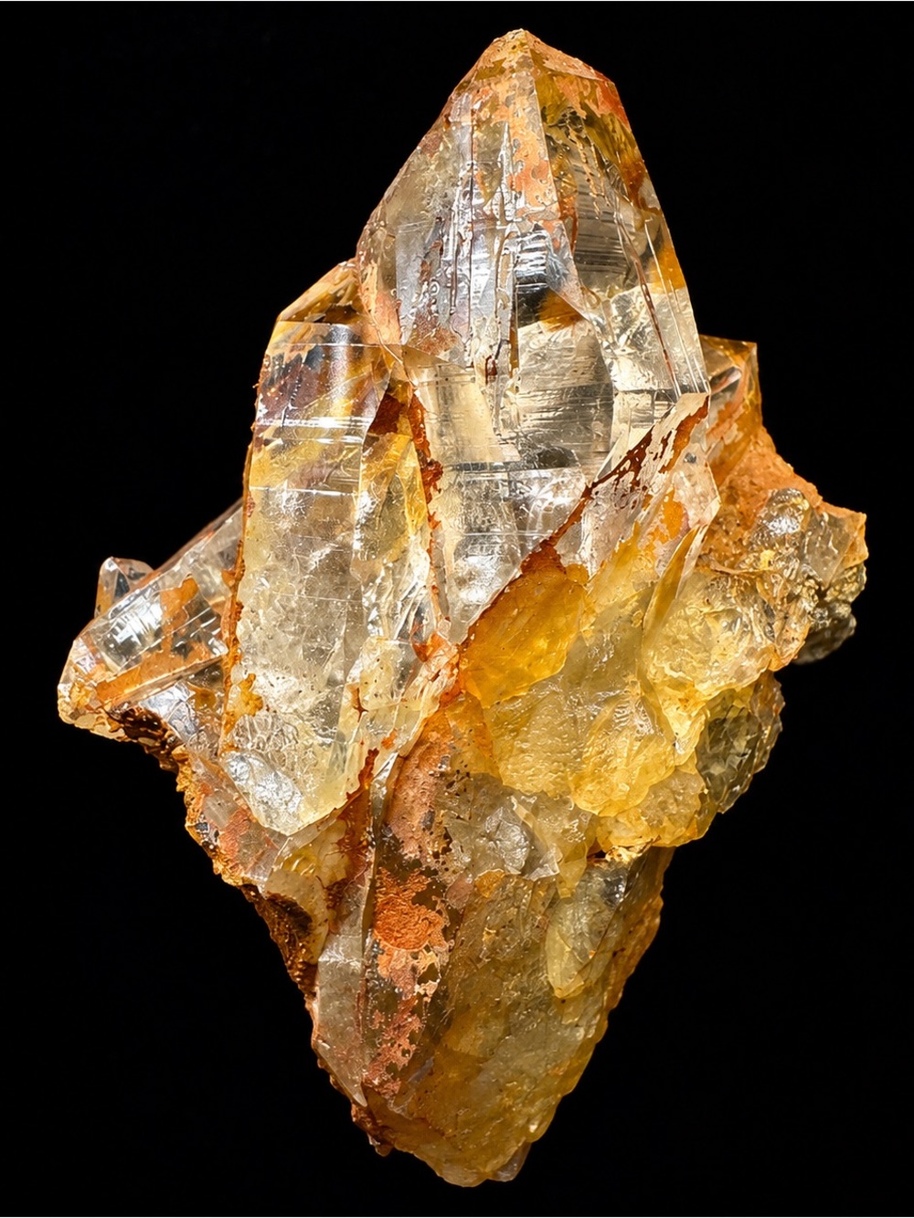 “Golden Iron Bloom” Ganesh Himalayan Iron Warm Oxide Intergrown Quartz Crystal